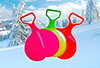 Ледянки под логотип - безопасные мини-санки для детей 