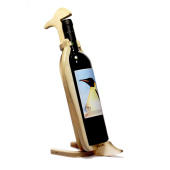 Подставка для бутылок из дерева в виде пингвина №101