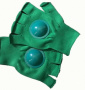 Перчатки болельщика зеленые под логотип