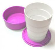 Пластиковые складные стаканчики Фиолетовые