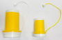 Микро-дудки болельщика Бело-желтые под логотип