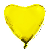 Воздушные шары под логотип Сердце Желтый