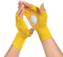 Перчатки болельщика желтые под логотип