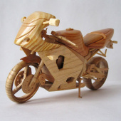 Сборная деревянная модель Мотоцикл №4