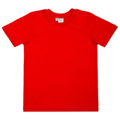 Красная детская футболка под логотип