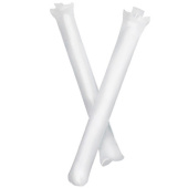 Надувные палки-стучалки белые под логотип