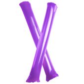 Надувные палки-стучалки фиолетовые под логотип