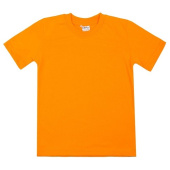 Светло-оранжевая детская футболка под логотип