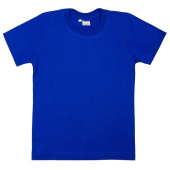 Тёмно-синяя детская футболка под логотип